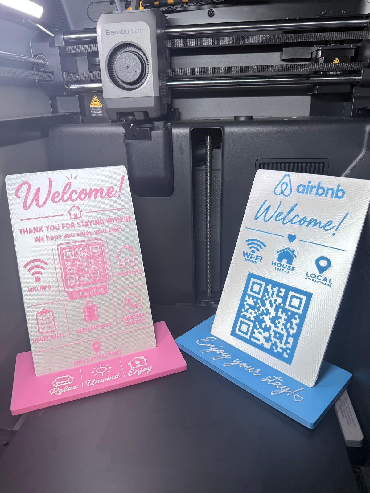 Custom Vacation Rental QR Sign